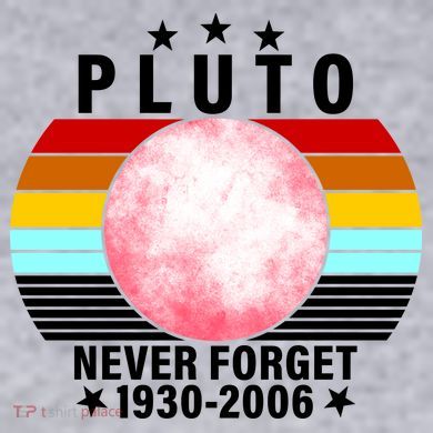 Pluto Never Forget 1930-2006 Women's Racerback Cropped Tank