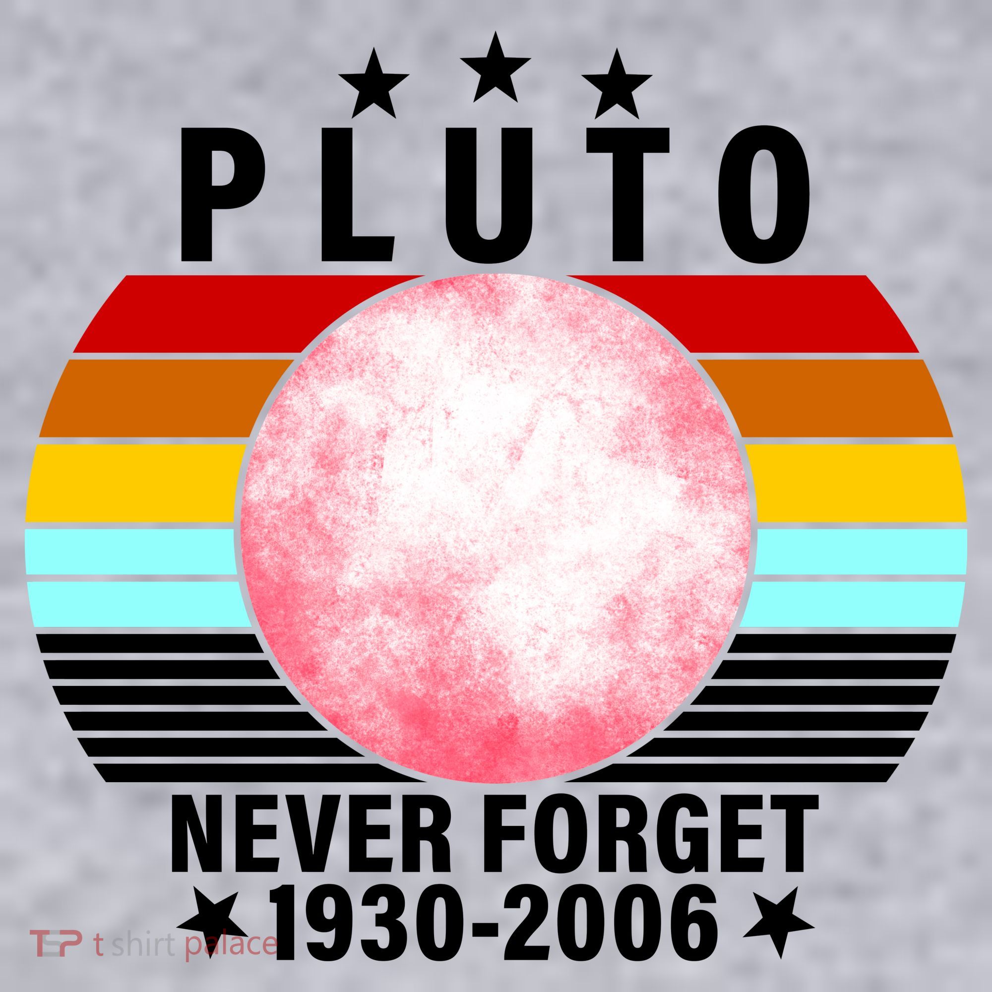 Pluto Never Forget 1930-2006 Women's Racerback Cropped Tank