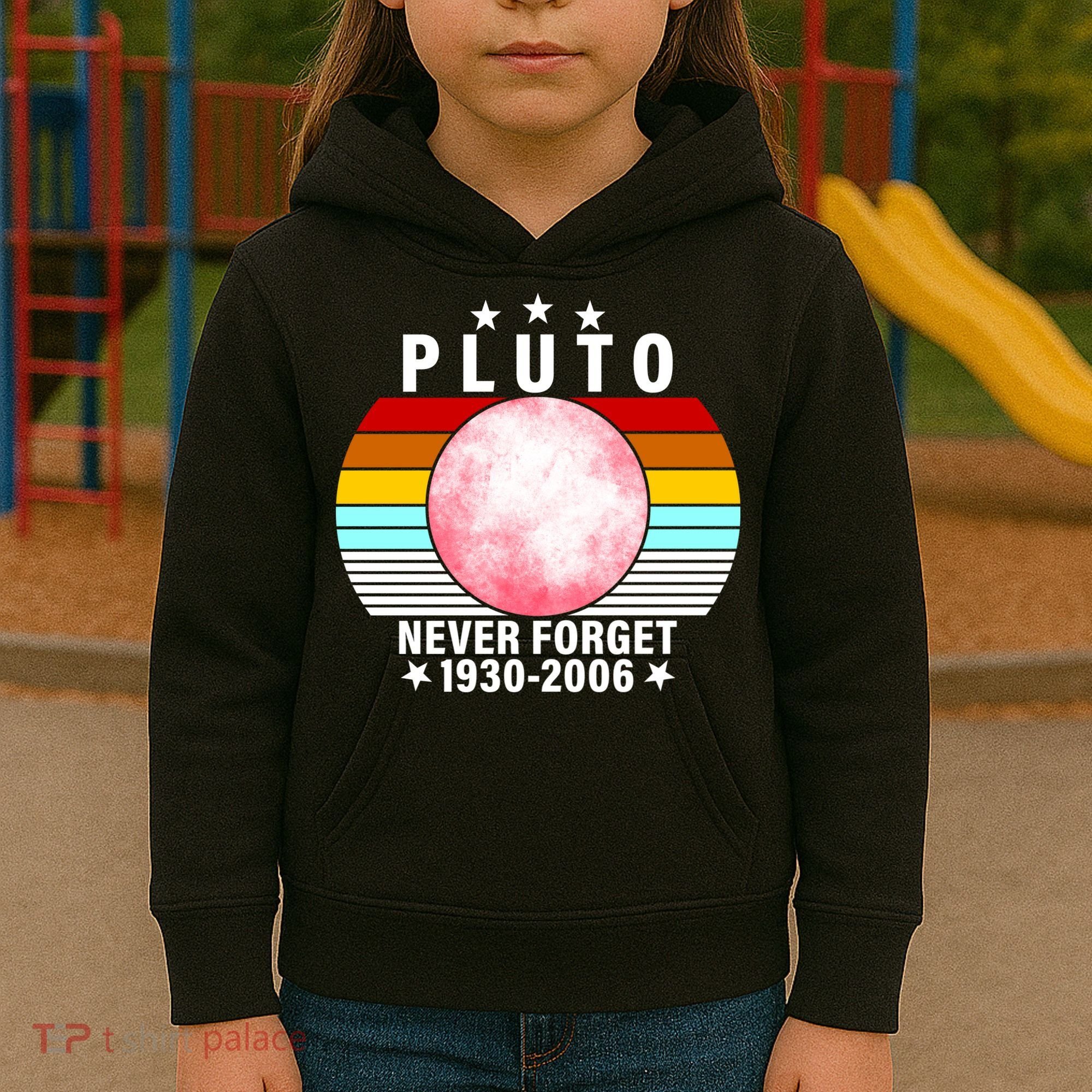 Pluto Never Forget 1930-2006 Kids Hoodie
