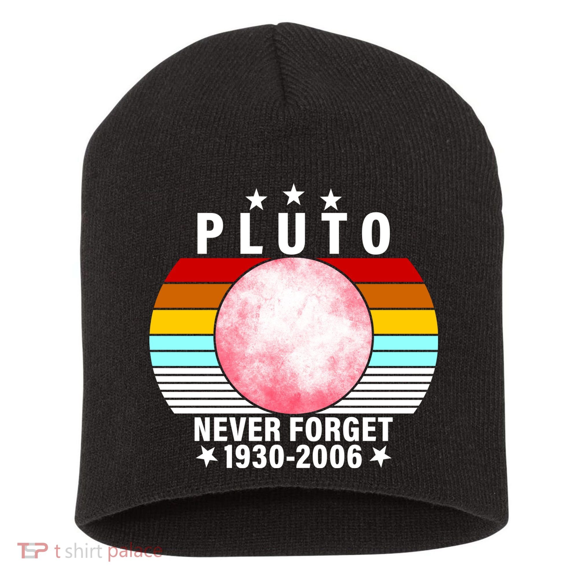 Pluto Never Forget 1930-2006 Short Acrylic Beanie