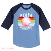 Pluto Never Forget 1930-2006 Raglan Baseball Sleeve Shirt thumb 0