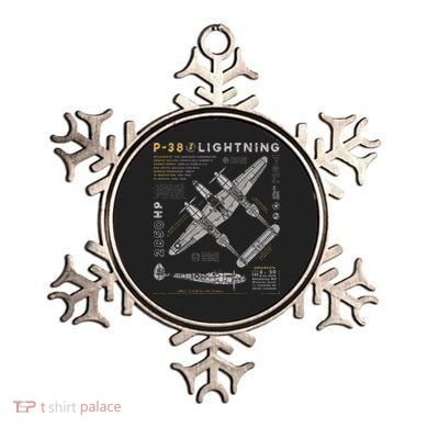 P38 Lightning Vintage P38 Fighter Aircraft Ww2 Aviation Ornament