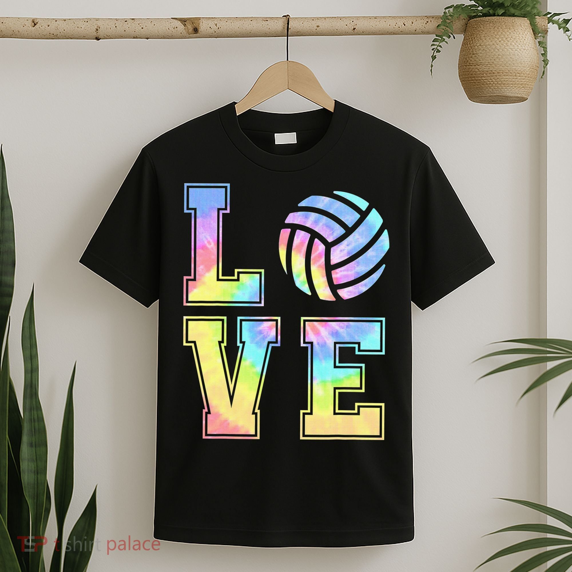 Peace Love Volleyball Tie Dye Cute Volleyball Lovers T-Shirt