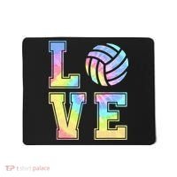 Peace Love Volleyball Tie Dye Cute Volleyball Lovers Mousepad thumb 0
