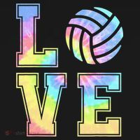 Peace Love Volleyball Tie Dye Cute Volleyball Lovers Women's Tank Top thumb 5