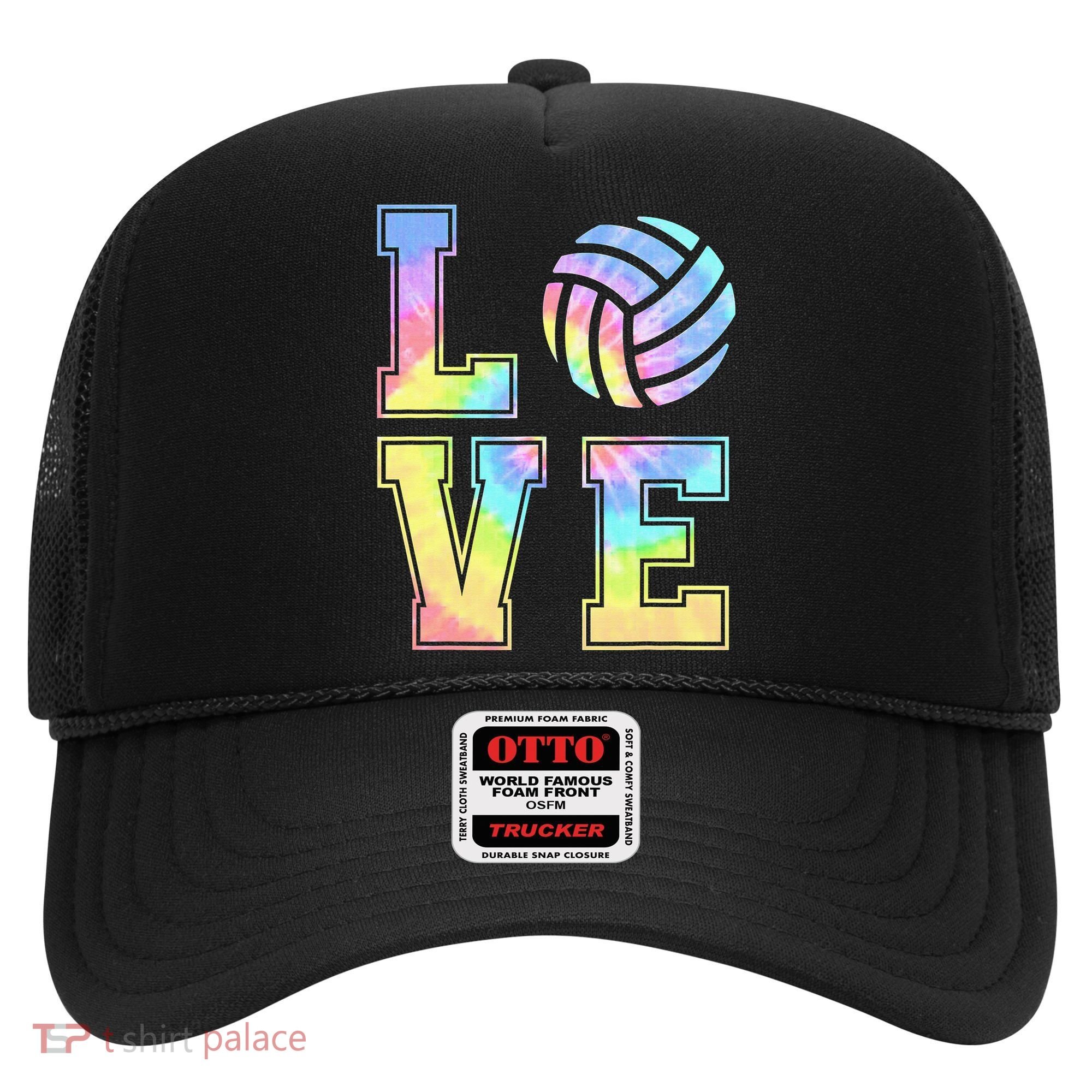 Peace Love Volleyball Tie Dye Cute Volleyball Lovers Hat