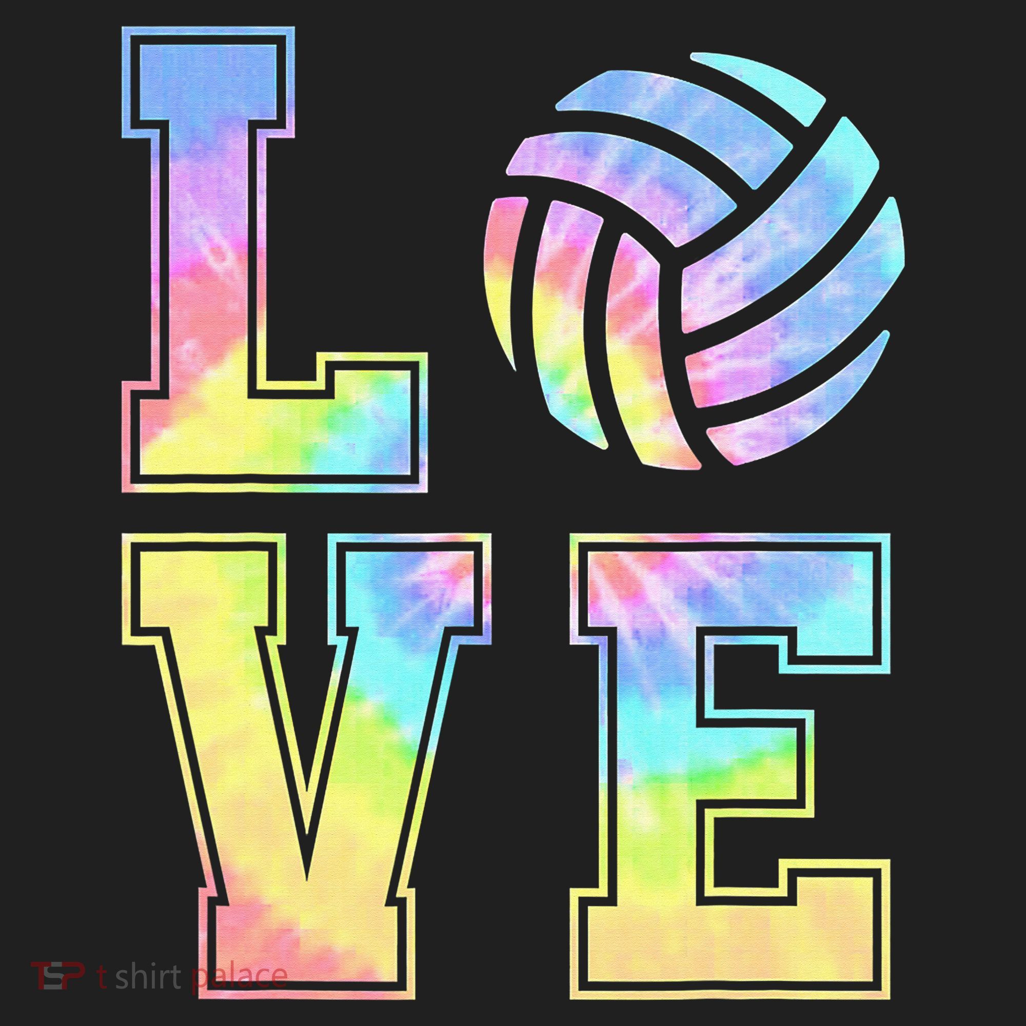 Peace Love Volleyball Tie Dye Cute Volleyball Lovers Hat