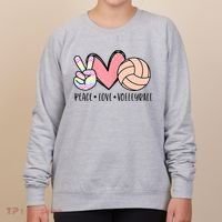 Peace Love Volleyball Women's Sweatshirt thumb 0