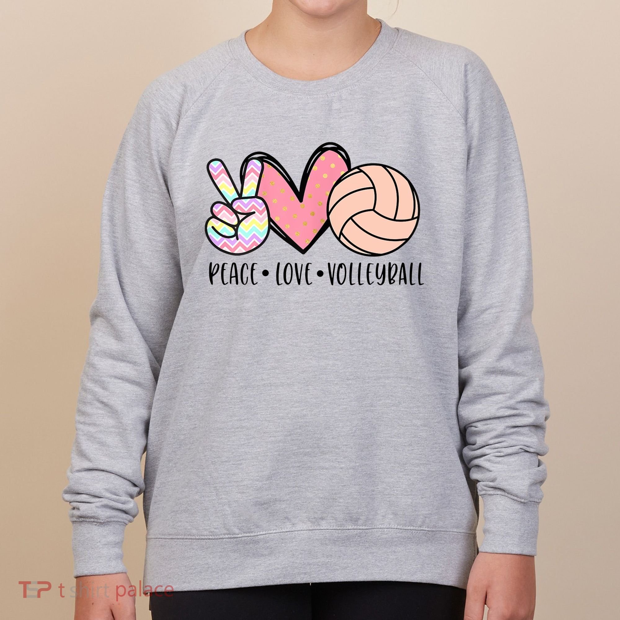 Peace Love Volleyball Women's Sweatshirt