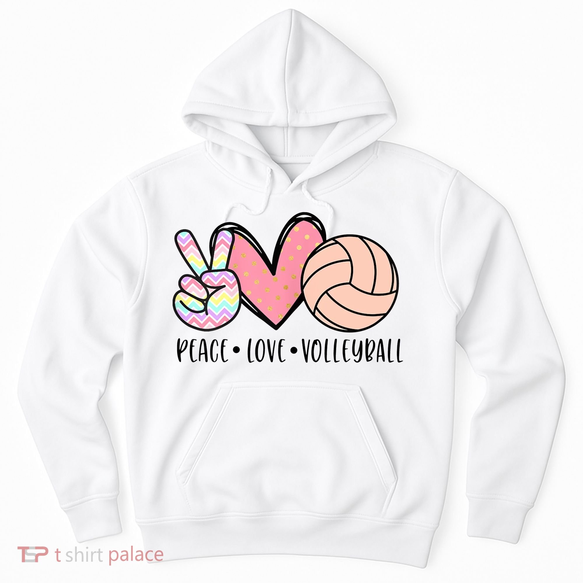 Peace Love Volleyball Hoodie