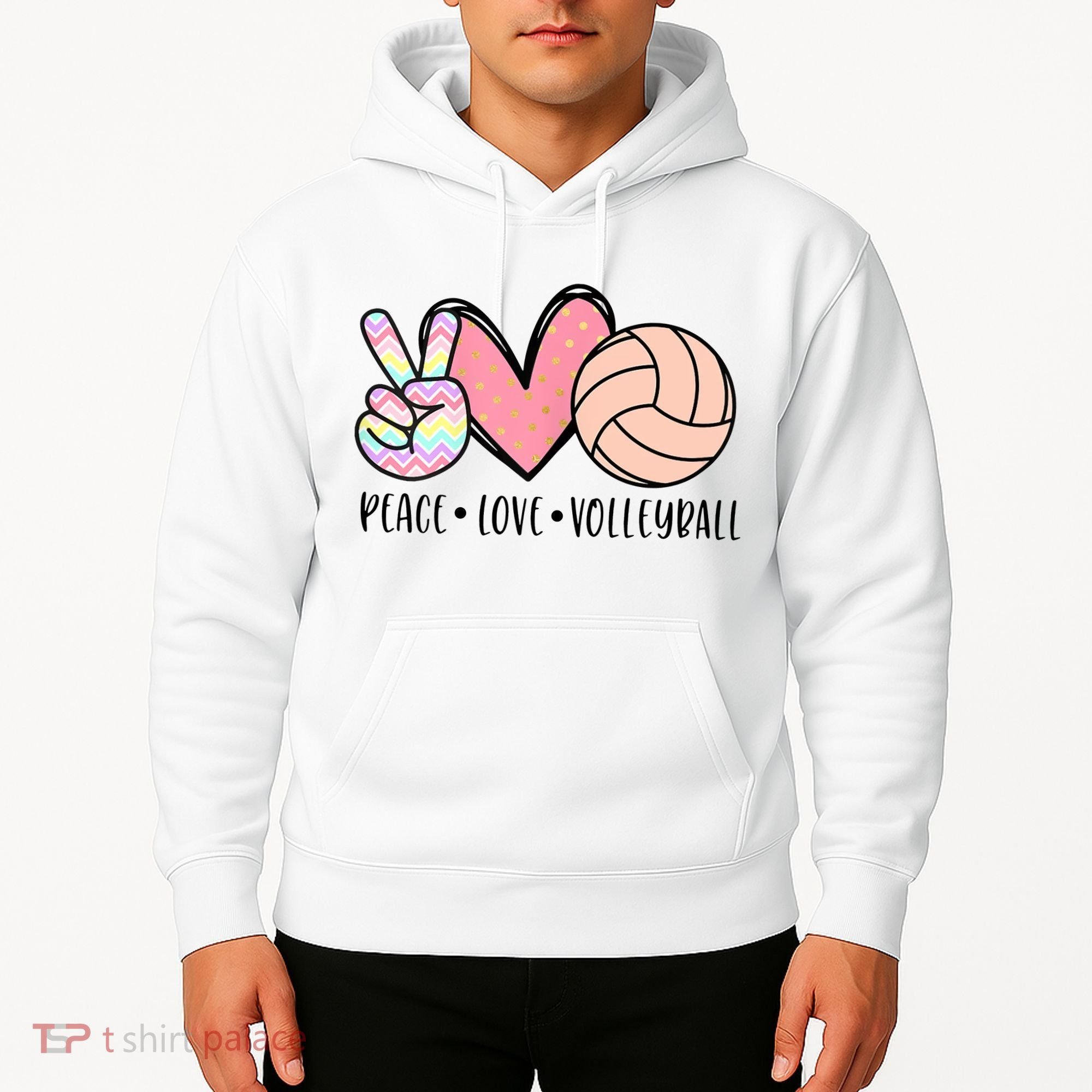 Peace Love Volleyball Hoodie