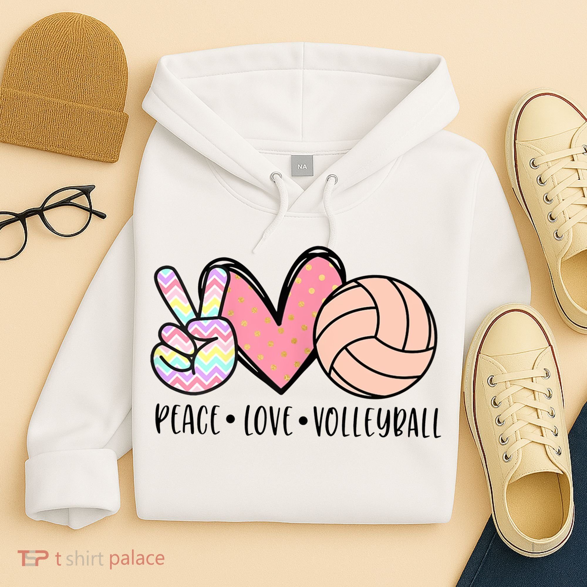 Peace Love Volleyball Hoodie