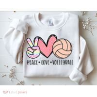 Peace Love Volleyball Sweatshirt thumb 2