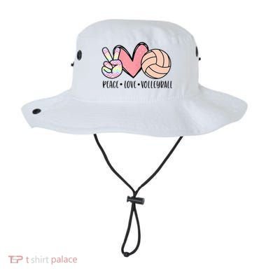 Peace Love Volleyball Bucket Hat
