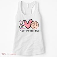 Peace Love Volleyball Women's Tank Top thumb 0