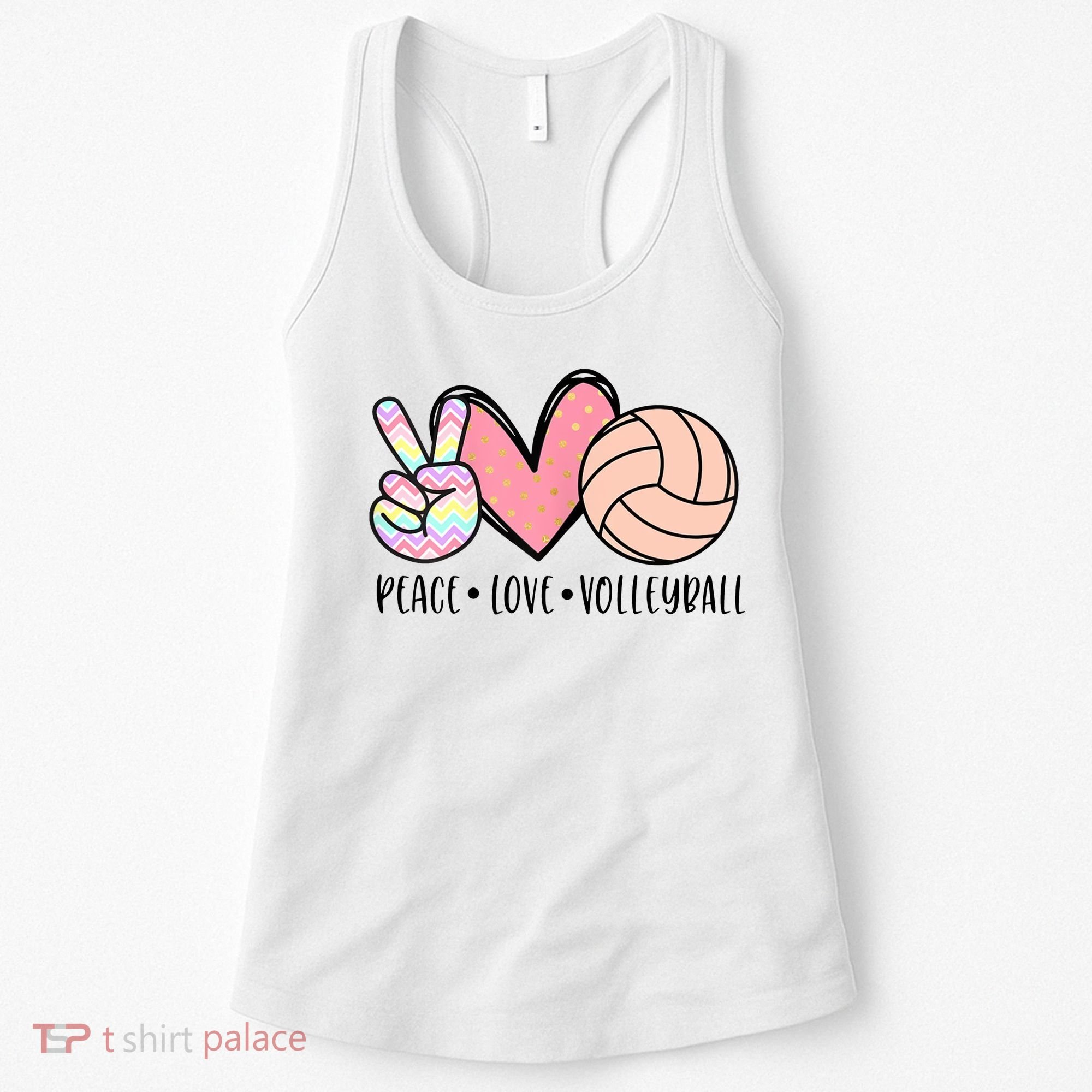 Peace Love Volleyball Women's Tank Top