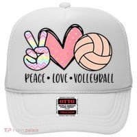 Peace Love Volleyball Hat thumb 0