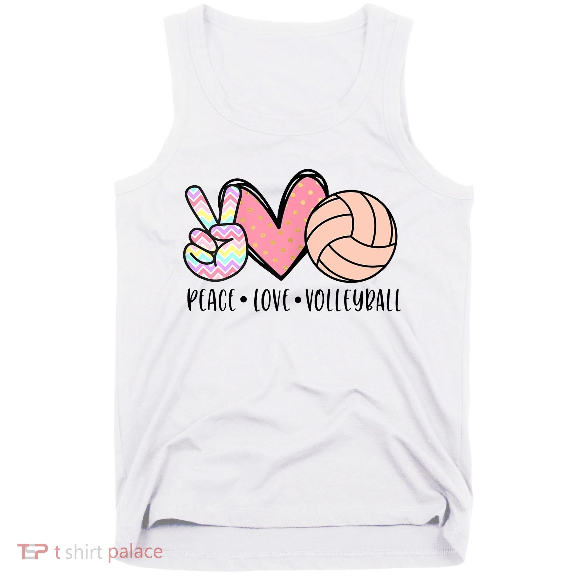 Peace Love Volleyball Tank Top