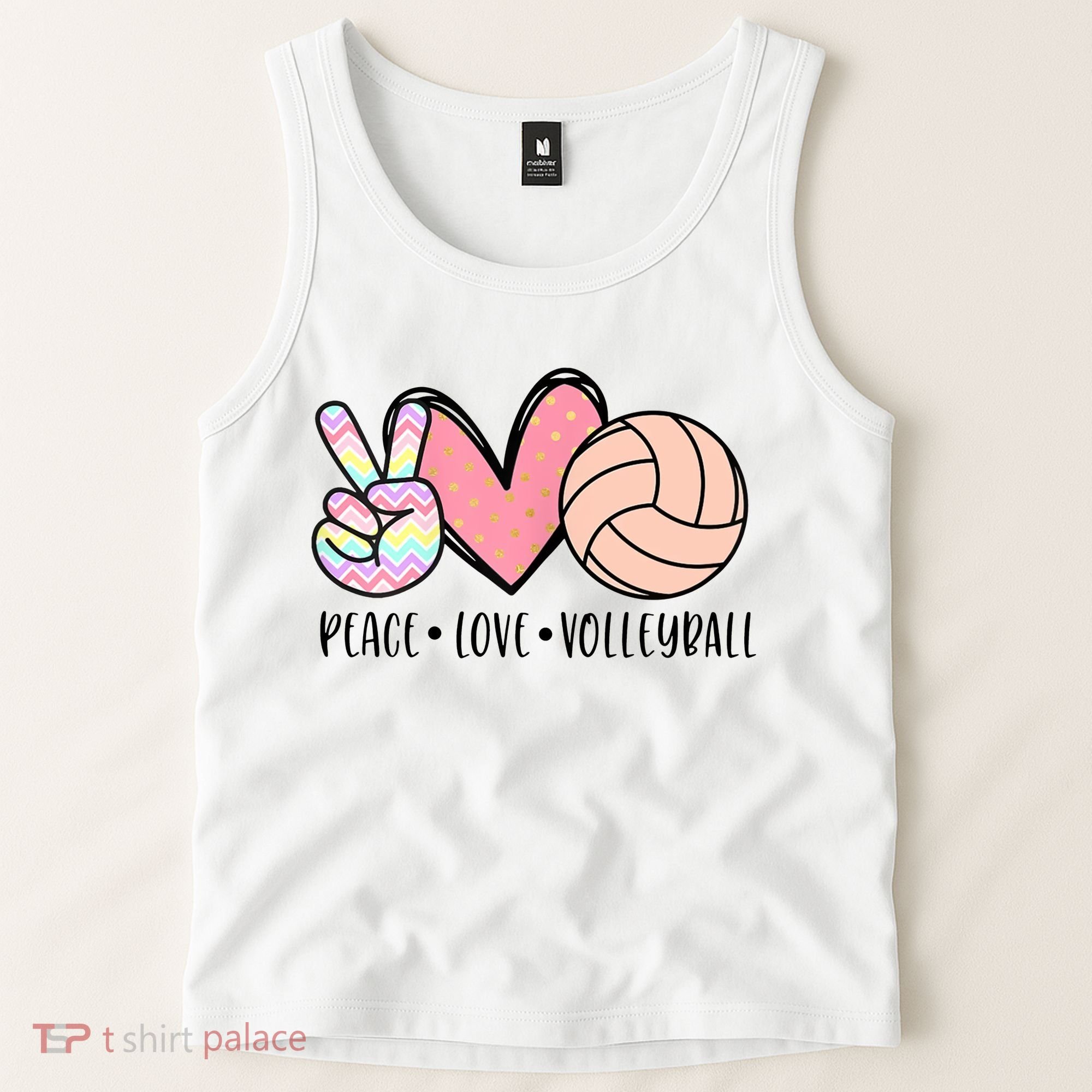 Peace Love Volleyball Tank Top