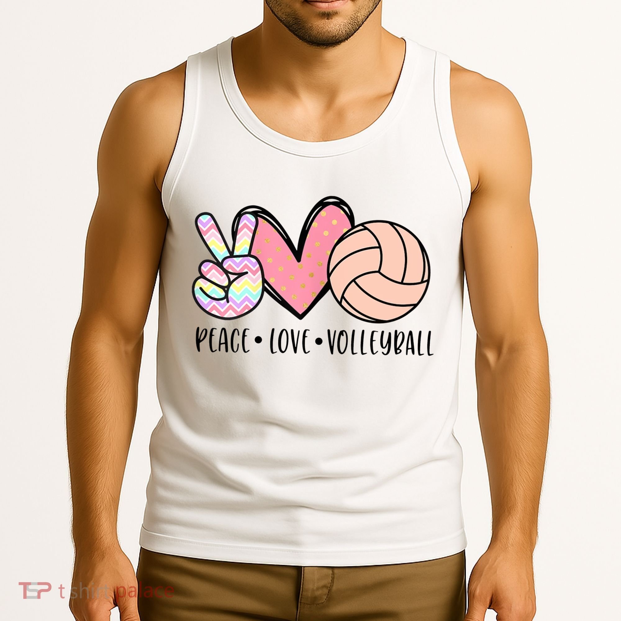 Peace Love Volleyball Tank Top
