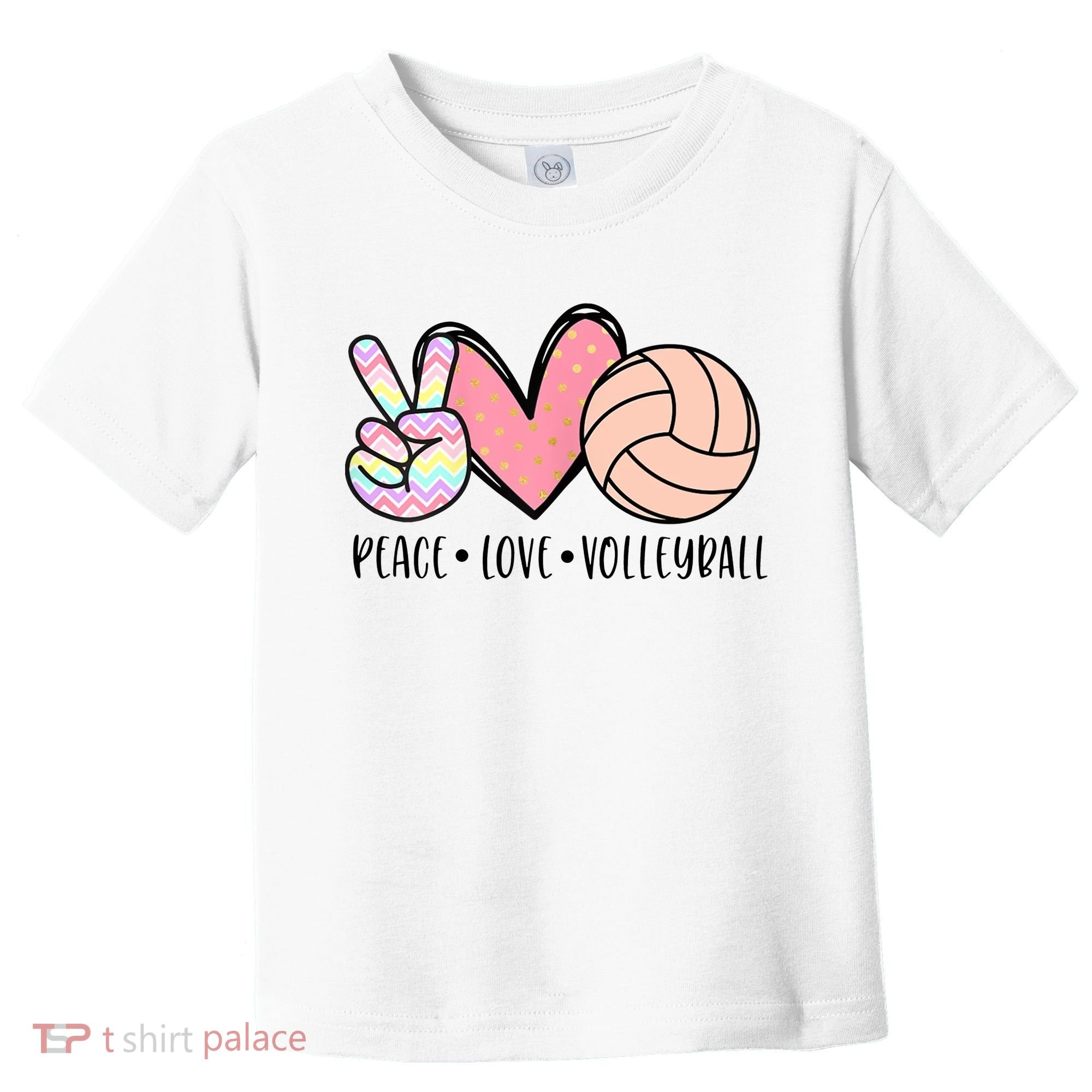 Peace Love Volleyball Toddler T-Shirt