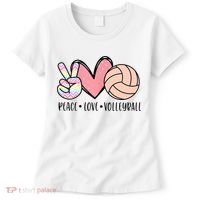 Peace Love Volleyball Women's T-Shirt thumb 0