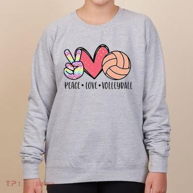 Peace Love Volleyball Cute Design Women's Sweatshirt