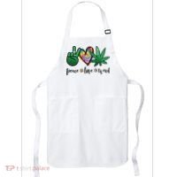 Peace Love Weed Marijuana Hippie Weed Cannabis 420 Stoner Apron thumb 0
