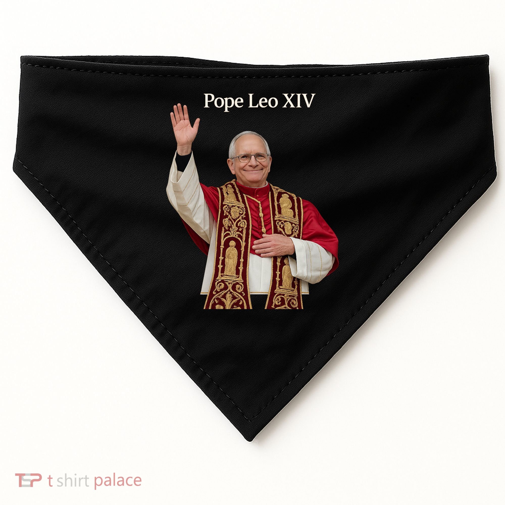 Pope Leo XIV USA-Made Doggie Bandana