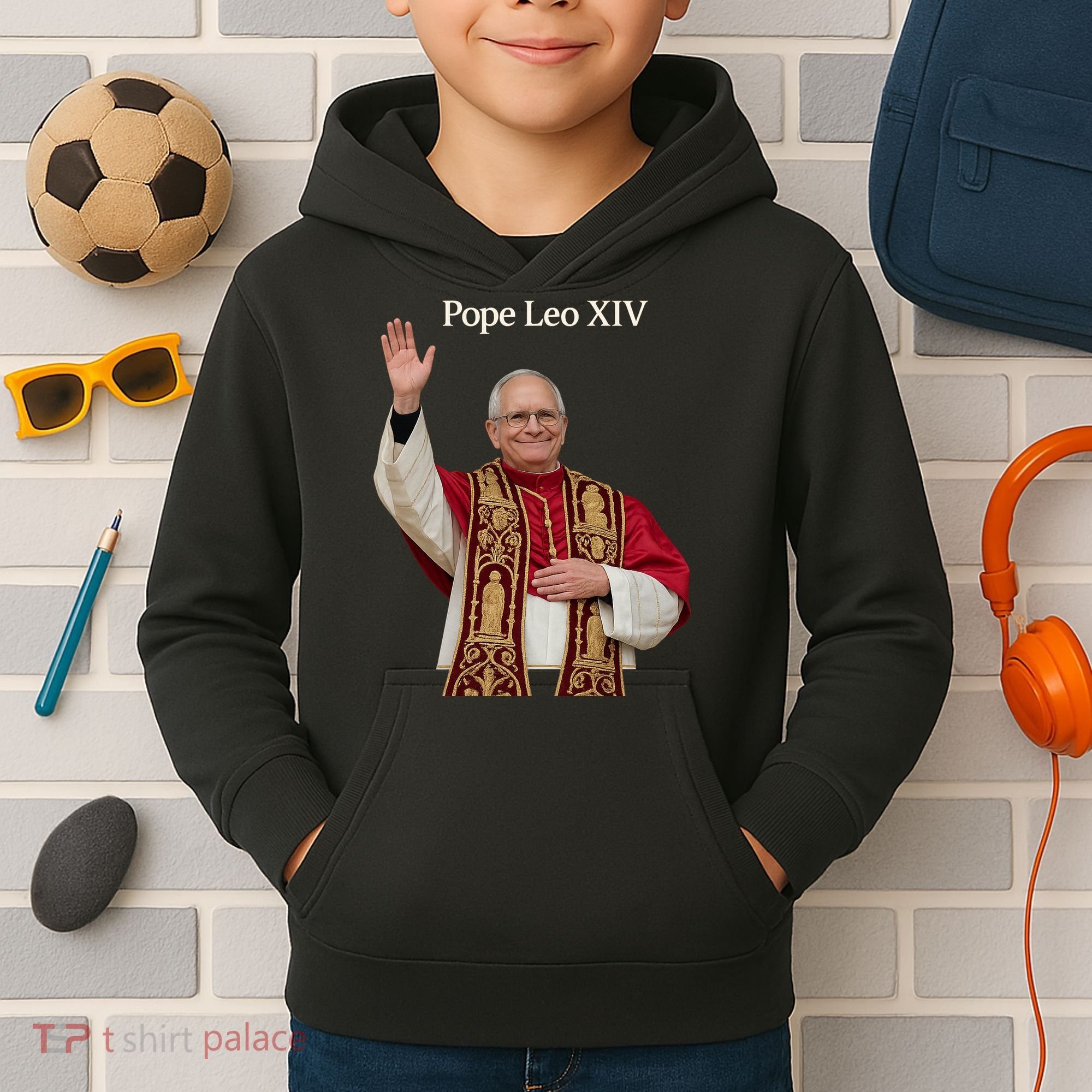 Pope Leo XIV Kids Hoodie