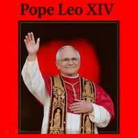 Pope Leo XIV Robert Prevost Santa Hat thumb 1