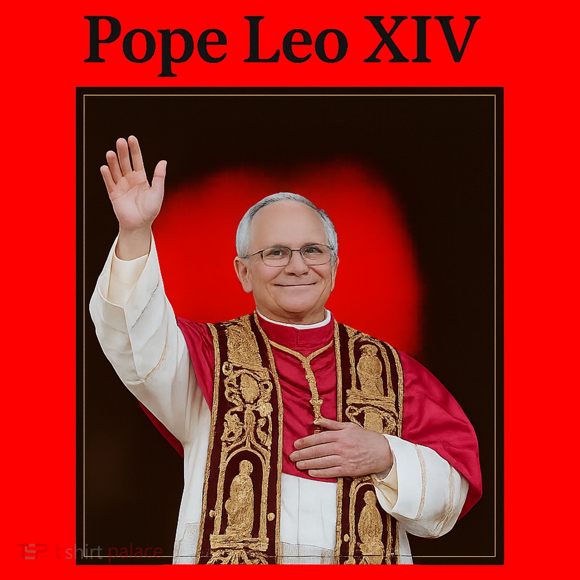 Pope Leo XIV Robert Prevost Santa Hat