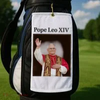 Pope Leo XIV Robert Prevost Golf Towel thumb 2