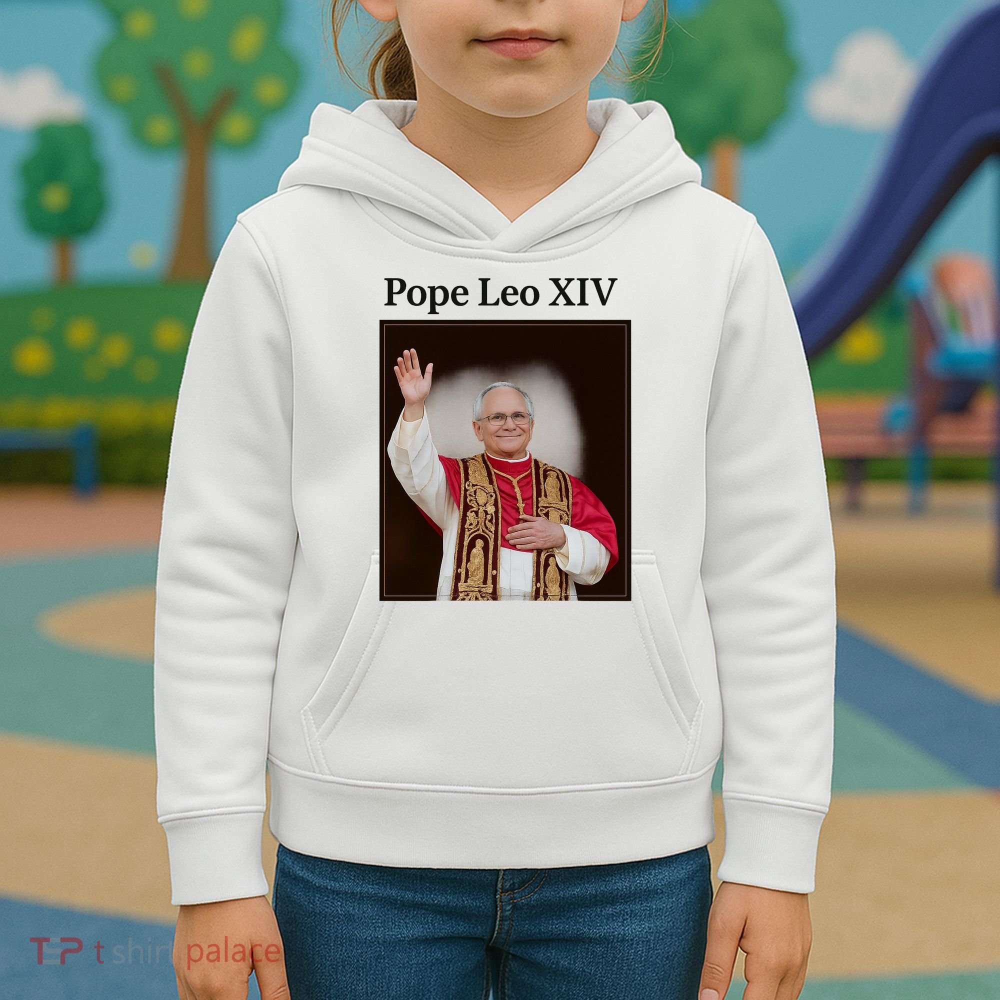 Pope Leo XIV Robert Prevost Kids Hoodie