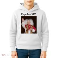 Pope Leo XIV Robert Prevost Kids Hoodie thumb 4