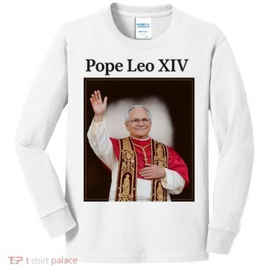 Pope Leo XIV Robert Prevost Kids Long Sleeve Shirt