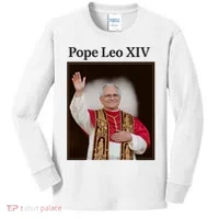 Pope Leo XIV Robert Prevost Kids Long Sleeve Shirt thumb 0