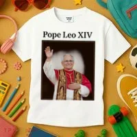 Pope Leo XIV Robert Prevost Kids T-Shirt thumb 3