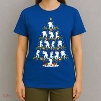 Paintball Lover Xmas Santa Paintball Player Christmas Tree Funny Gift T-Shirt thumb 4