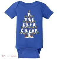 Paintball Lover Xmas Santa Paintball Player Christmas Tree Funny Gift Baby Bodysuit thumb 0