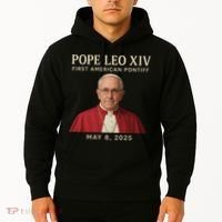 Pope Leo XIV First American Pontiff May 8th 2025 Hoodie thumb 2