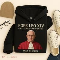 Pope Leo XIV First American Pontiff May 8th 2025 Hoodie thumb 4