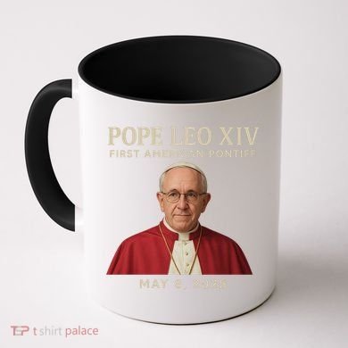 Pope Leo XIV First American Pontiff May 8th 2025 Coffee Mug