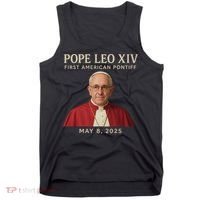 Pope Leo XIV First American Pontiff May 8th 2025 Tank Top thumb 0