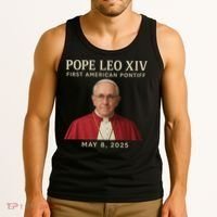 Pope Leo XIV First American Pontiff May 8th 2025 Tank Top thumb 3