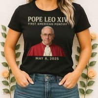 Pope Leo XIV First American Pontiff May 8th 2025 Women's T-Shirt thumb 2