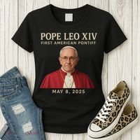 Pope Leo XIV First American Pontiff May 8th 2025 Women's T-Shirt thumb 3