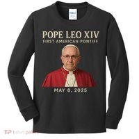 Pope Leo XIV First American Pontiff May 8th 2025 Kids Long Sleeve Shirt thumb 0