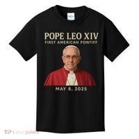 Pope Leo XIV First American Pontiff May 8th 2025 Kids T-Shirt thumb 0