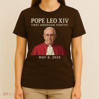 Pope Leo XIV First American Pontiff May 8th 2025 T-Shirt thumb 4